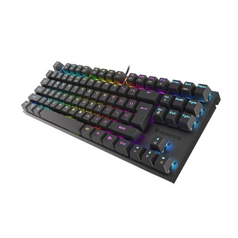 Genesis | THOR 303 TKL | Mechanical Gaming Keyboard | RGB LED light | US | Black | Wired | USB Type-A | 865 g | Replaceable "HOT - 3